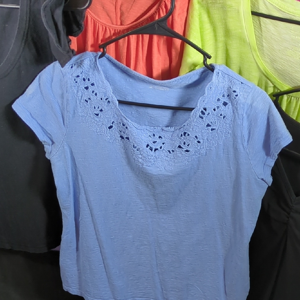 Women's Assorted Color Tops Collection Set Of 10 - Picture 2 of 16